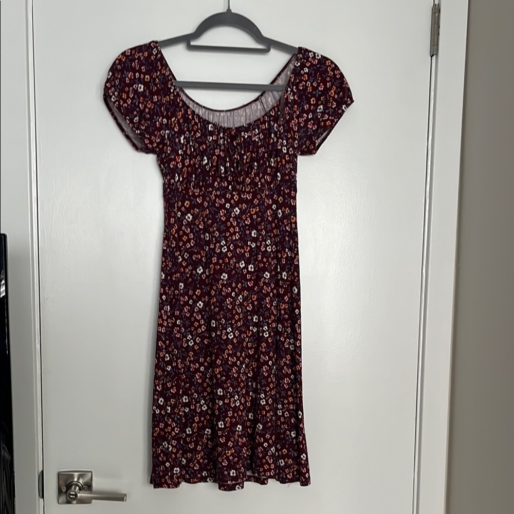 Floral Print Women's Dress - Multicolor